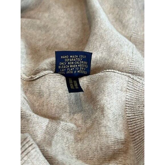 Polo Ralph Lauren Mens Sweater Vest Knit V-Neck Pima Cotton Golf Cream Size XL - Picture 5 of 7